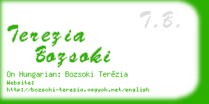terezia bozsoki business card