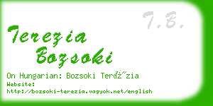 terezia bozsoki business card